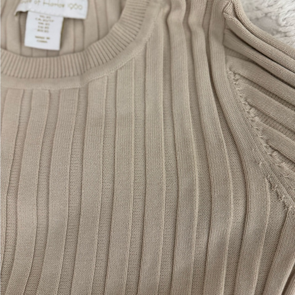 House of Harlow 1960 Ribbed Tan Sweater - Picture 3 of 10